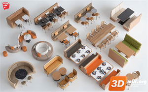 Cafe Furniture Skp Files 